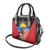 Antigua and Barbuda Shoulder Handbag Magnificent Frigatebird Hibiscus