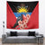 Antigua and Barbuda Tapestry Magnificent Frigatebird Hibiscus - Wonder Print Shop