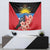 Antigua and Barbuda Tapestry Magnificent Frigatebird Hibiscus - Wonder Print Shop