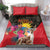 Antigua and Barbuda Bedding Set Fallow Deer Tropical Bouquet