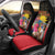 Antigua and Barbuda Car Seat Cover Fallow Deer Tropical Bouquet - Wonder Print Shop