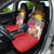 Antigua and Barbuda Car Seat Cover Fallow Deer Tropical Bouquet - Wonder Print Shop