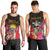 Personalized Antigua and Barbuda Men Tank Top Fallow Deer Tropical Bouquet - Wonder Print Shop