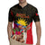 Personalized Antigua and Barbuda Rugby Jersey Fallow Deer Tropical Bouquet - Wonder Print Shop