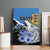 Estonia Canvas Wall Art Grey Wolf Cyanus Flowers - Wonder Print Shop