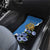 Estonia Car Mats Grey Wolf Cyanus Flowers - Wonder Print Shop