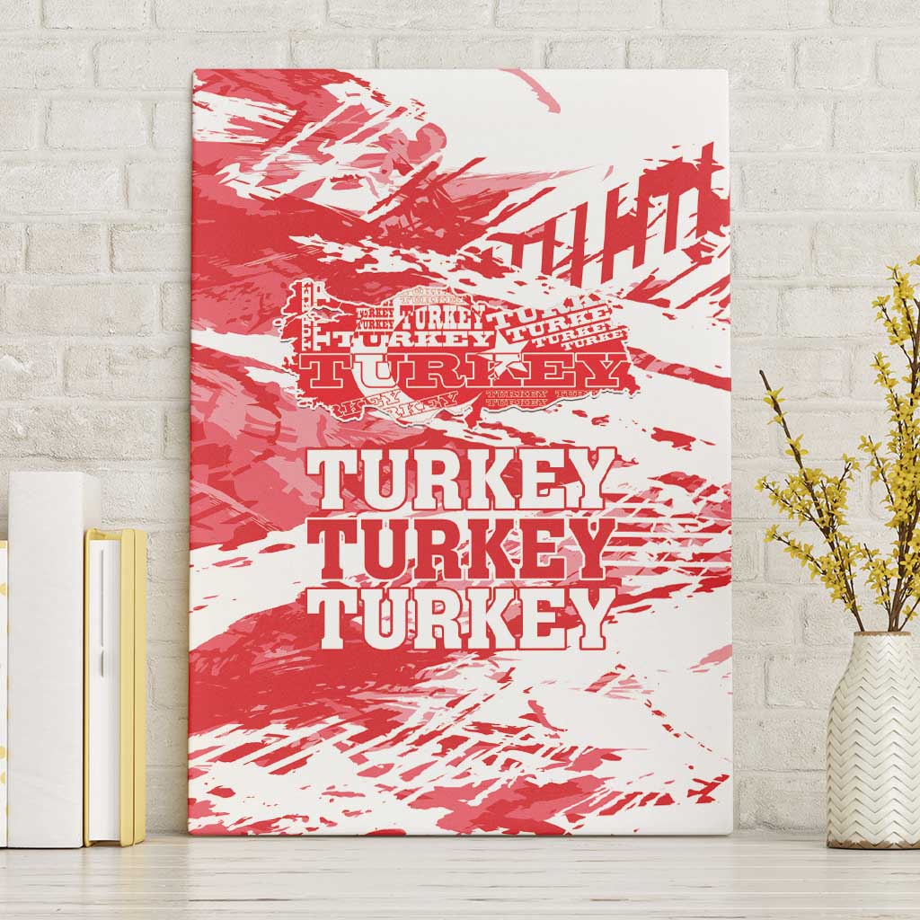 Turkey Canvas Wall Art Turkiye Map Unique Grunge - Wonder Print Shop