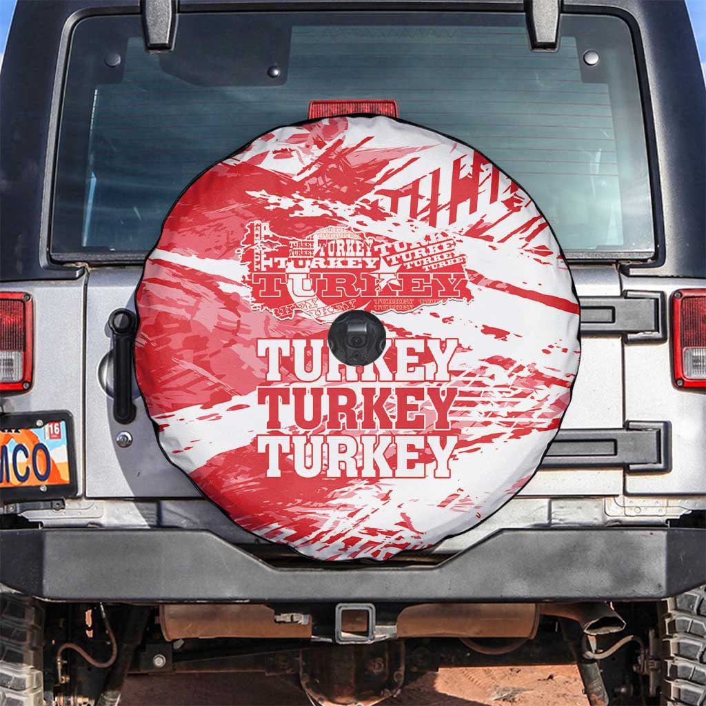 Turkey Spare Tire Cover Turkiye Map Unique Grunge - Wonder Print Shop