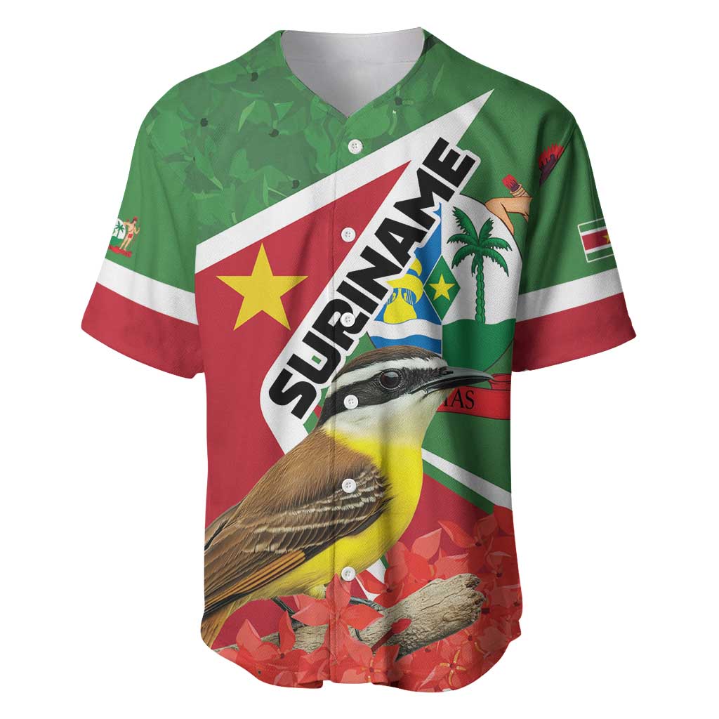 Personalized Suriname Baseball Jersey Gerechtigheid Vroomheid Vertrouwen - Wonder Print Shop