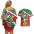 Personalized Suriname Couples Matching Off Shoulder Short Dress and Hawaiian Shirt Gerechtigheid Vroomheid Vertrouwen - Wonder Print Shop