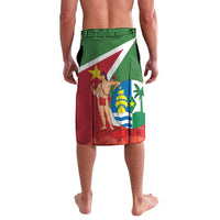 Men's graphic swim shorts, full front flag print with side pockets