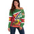 Personalized Suriname Off Shoulder Sweater Gerechtigheid Vroomheid Vertrouwen - Wonder Print Shop