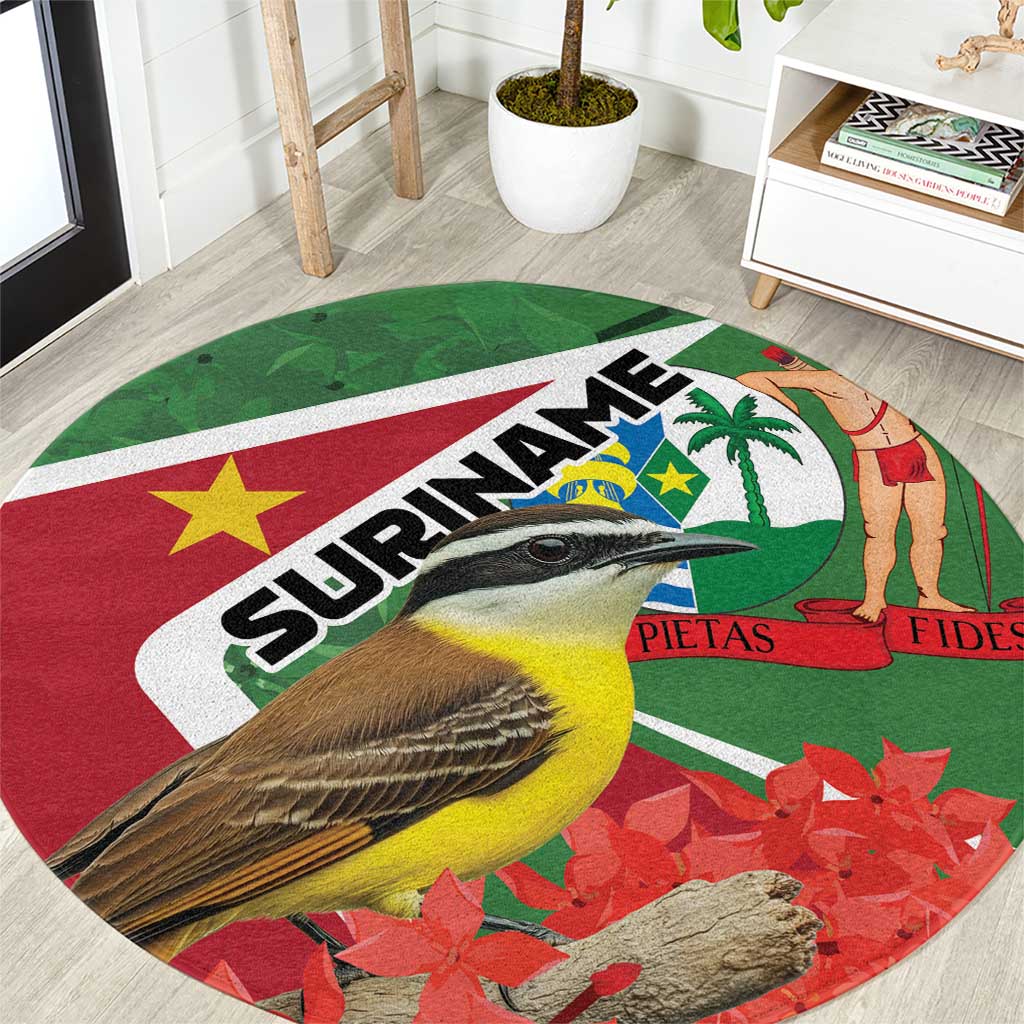 Suriname Round Carpet Gerechtigheid Vroomheid Vertrouwen