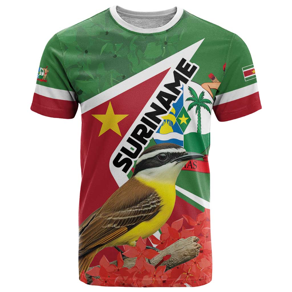 Personalized Suriname T Shirt Gerechtigheid Vroomheid Vertrouwen - Wonder Print Shop