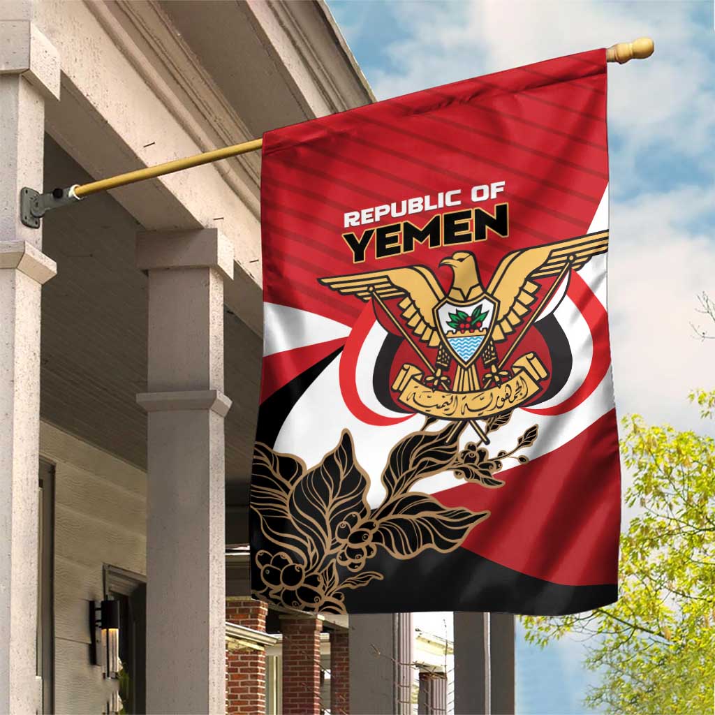 Republic of Yemen Garden Flag Yamaniyyatu Coat of Arms - Wonder Print Shop