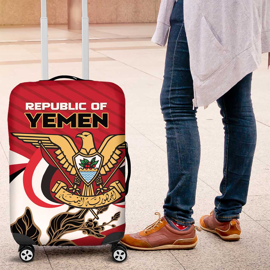 Republic of Yemen Luggage Cover Yamaniyyatu Coat of Arms - Wonder Print Shop