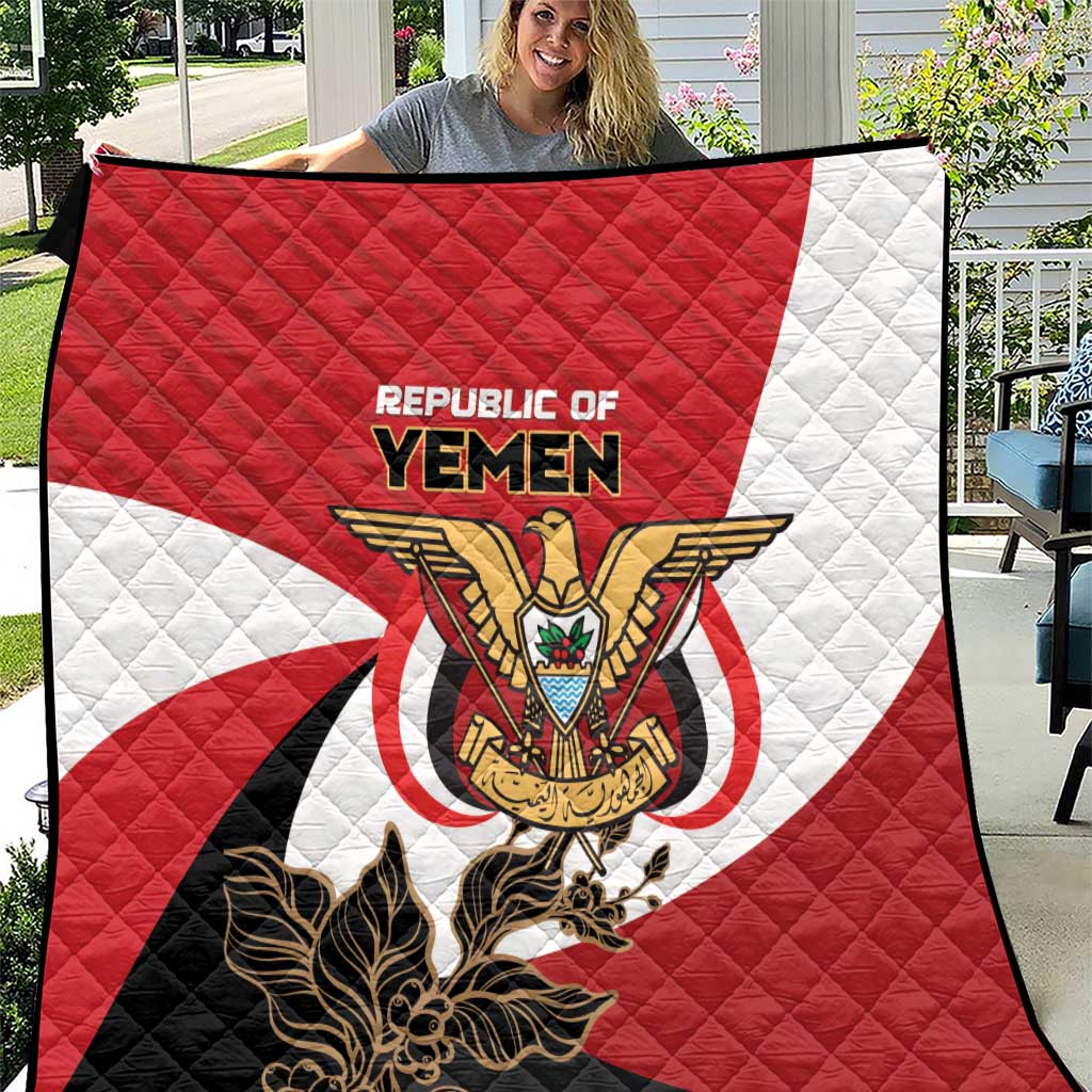 Republic of Yemen Quilt Yamaniyyatu Coat of Arms - Wonder Print Shop