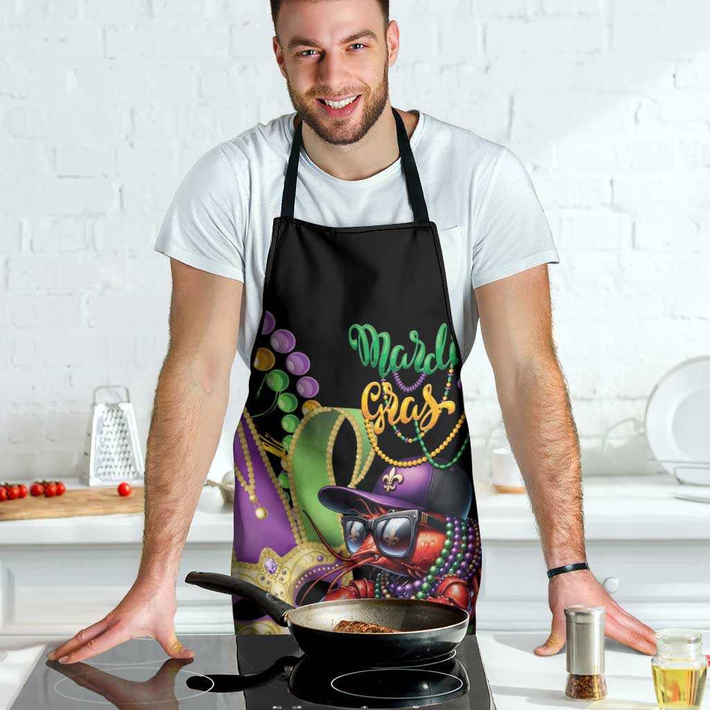 Mardi Gras Funny Shrimp Apron Fleur De Lis Special Version - Wonder Print Shop