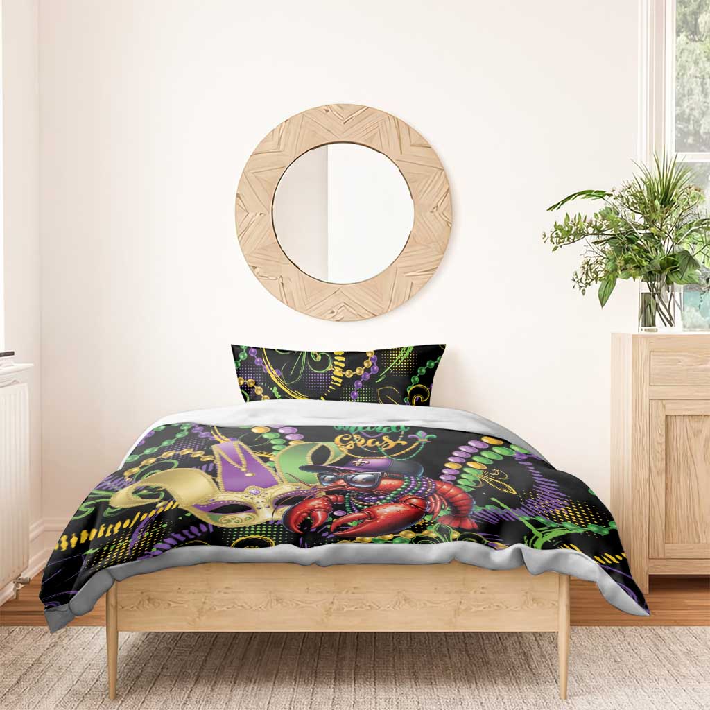 Mardi Gras Funny Shrimp Bedding Set Fleur De Lis Special Version - Wonder Print Shop