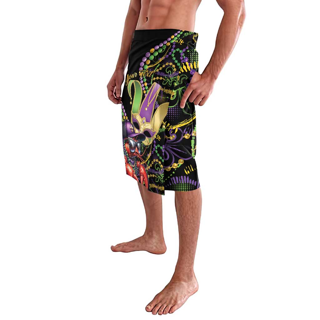 Personalized Mardi Gras Funny Shrimp Lavalava Fleur De Lis Special Version - Wonder Print Shop