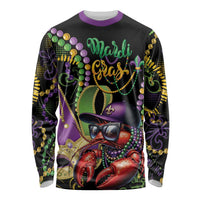 Personalized Mardi Gras Funny Shrimp Long Sleeve Shirt Fleur De Lis Special Version - Wonder Print Shop