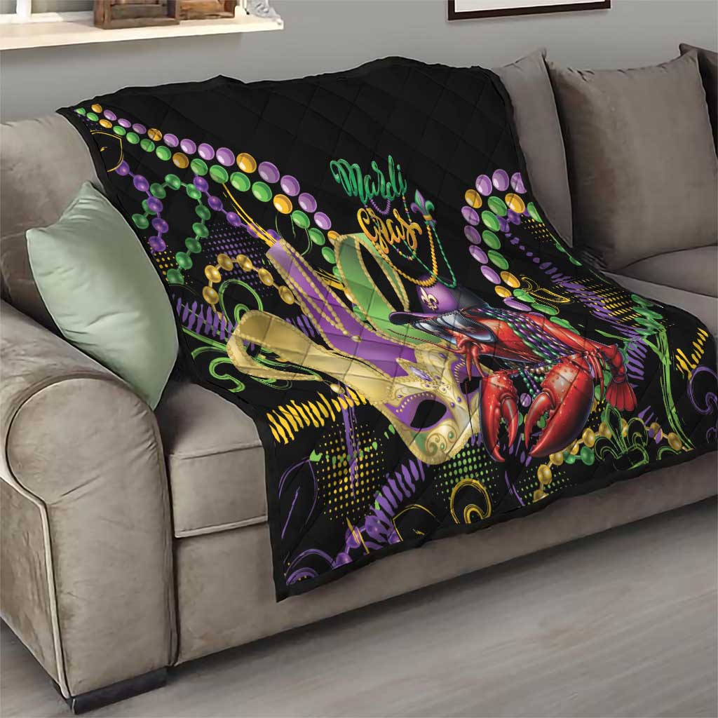 Mardi Gras Funny Shrimp Quilt Fleur De Lis Special Version - Wonder Print Shop
