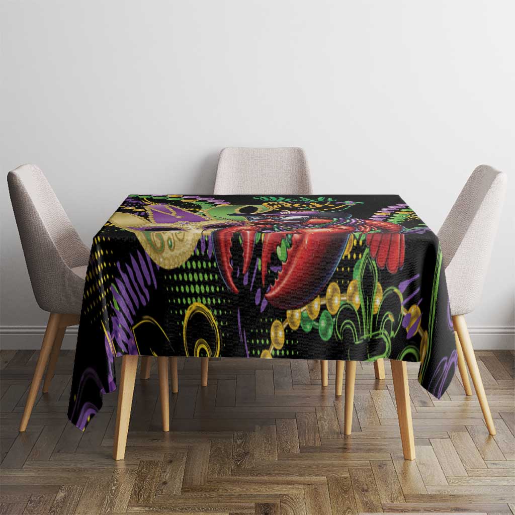 Mardi Gras Funny Shrimp Tablecloth Fleur De Lis Special Version - Wonder Print Shop