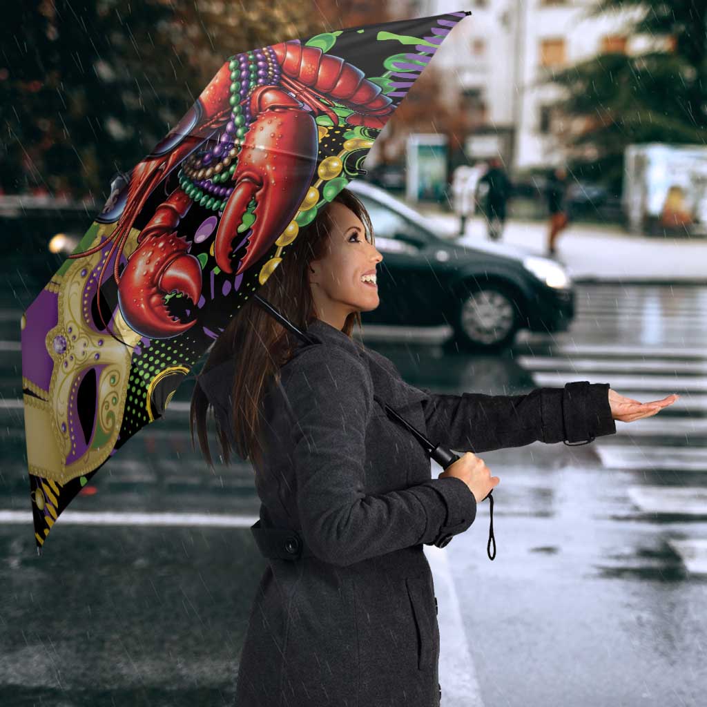 Mardi Gras Funny Shrimp Umbrella Fleur De Lis Special Version - Wonder Print Shop