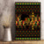 Kwanzaa Festival Canvas Wall Art Kinara Candles African Pattern - Wonder Print Shop