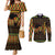 kwanzaa-festival-couples-matching-mermaid-dress-and-long-sleeve-button-shirt-kinara-candles-african-pattern