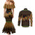 kwanzaa-festival-couples-matching-mermaid-dress-and-long-sleeve-button-shirt-kinara-candles-african-pattern