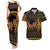 Kwanzaa Festival Couples Matching Tank Maxi Dress and Hawaiian Shirt Kinara Candles African Pattern - Wonder Print Shop