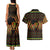 Kwanzaa Festival Couples Matching Tank Maxi Dress and Hawaiian Shirt Kinara Candles African Pattern - Wonder Print Shop