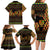 Kwanzaa Festival Family Matching Long Sleeve Bodycon Dress and Hawaiian Shirt Kinara Candles African Pattern - Wonder Print Shop