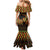 Kwanzaa Festival Family Matching Mermaid Dress and Hawaiian Shirt Kinara Candles African Pattern - Wonder Print Shop