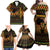 Kwanzaa Festival Family Matching Off Shoulder Maxi Dress and Hawaiian Shirt Kinara Candles African Pattern - Wonder Print Shop