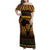 Kwanzaa Festival Family Matching Off Shoulder Maxi Dress and Hawaiian Shirt Kinara Candles African Pattern - Wonder Print Shop