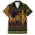 Kwanzaa Festival Family Matching Off Shoulder Short Dress and Hawaiian Shirt Kinara Candles African Pattern - Wonder Print Shop