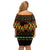 Kwanzaa Festival Family Matching Off Shoulder Short Dress and Hawaiian Shirt Kinara Candles African Pattern - Wonder Print Shop