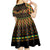 Kwanzaa Festival Kid Short Sleeve Dress Kinara Candles African Pattern - Wonder Print Shop