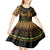 Kwanzaa Festival Kid Short Sleeve Dress Kinara Candles African Pattern - Wonder Print Shop