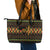 Kwanzaa Festival Leather Tote Bag Kinara Candles African Pattern - Wonder Print Shop