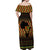 Kwanzaa Festival Off Shoulder Maxi Dress Kinara Candles African Pattern - Wonder Print Shop