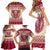 Austria Christmas Family Matching Short Sleeve Bodycon Dress and Hawaiian Shirt Krampus Xmas Pattern - Wonder Print Shop