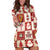 Ireland Christmas Hoodie Dress Irish Celtic Xmas Patchwork Style - Wonder Print Shop