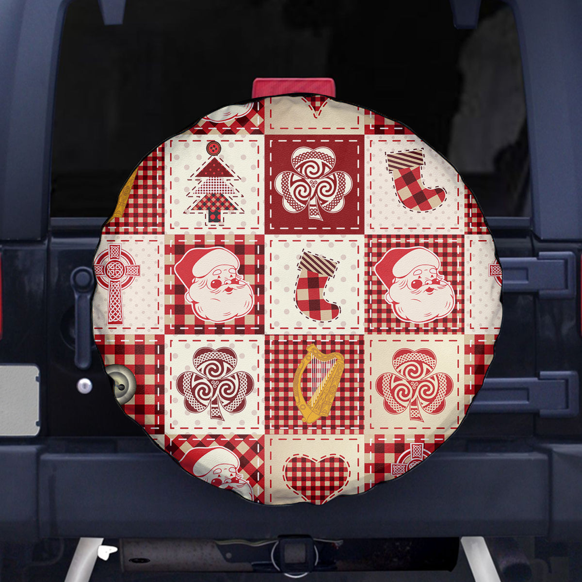 ireland-christmas-spare-tire-cover-irish-celtic-xmas-patchwork-style