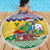 Saint Vincent and the Grenadines Christmas Beach Blanket Santa Vincent Parrot - Wonder Print Shop