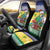 Saint Vincent and the Grenadines Christmas Car Seat Cover Santa Vincent Parrot - Wonder Print Shop