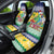 Saint Vincent and the Grenadines Christmas Car Seat Cover Santa Vincent Parrot - Wonder Print Shop