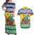 Personalized Saint Vincent and the Grenadines Christmas Couples Matching Off Shoulder Maxi Dress and Hawaiian Shirt Santa Vincent Parrot - Wonder Print Shop